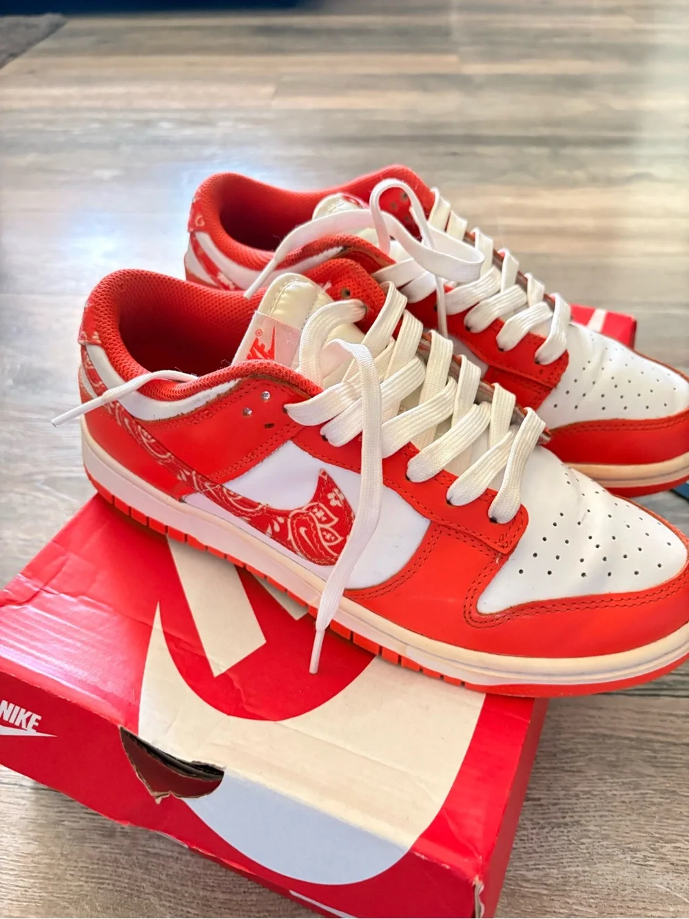Nike Dunk Low Orange Paisley